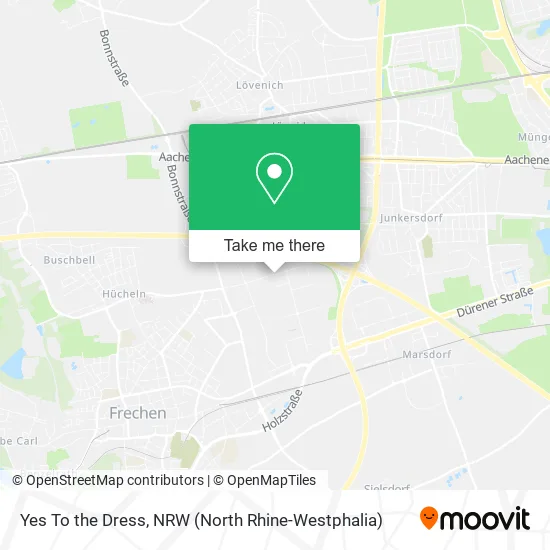 Yes To the Dress map