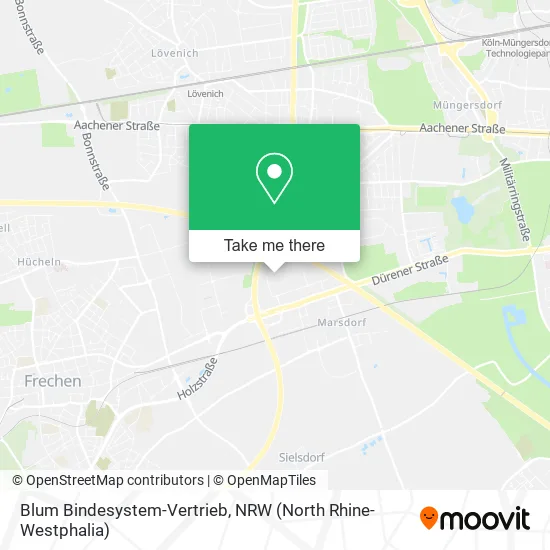 Карта Blum Bindesystem-Vertrieb