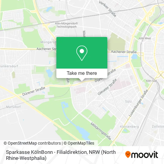 Карта Sparkasse KölnBonn - Filialdirektion