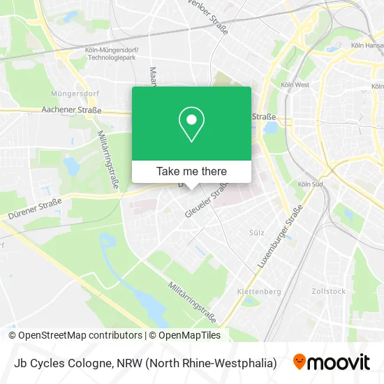 Карта Jb Cycles Cologne