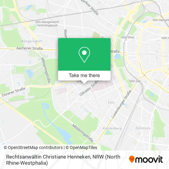 Карта Rechtsanwältin Christiane Henneken