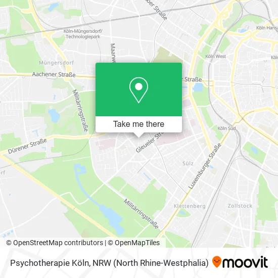 Карта Psychotherapie Köln