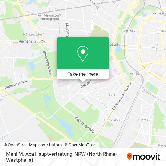 Карта Mehl M. Axa Hauptvertretung