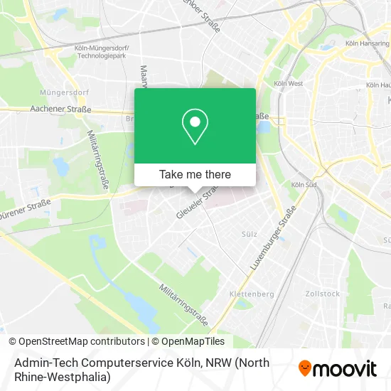 Карта Admin-Tech Computerservice Köln