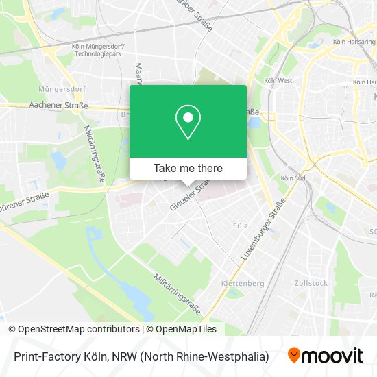 Print-Factory Köln map