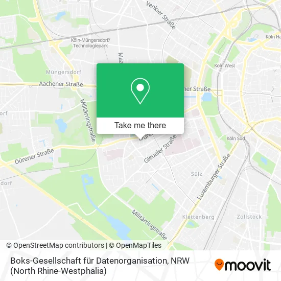 Карта Boks-Gesellschaft für Datenorganisation