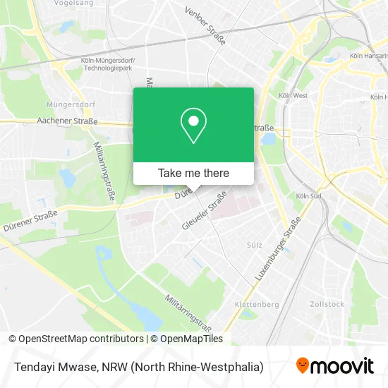 Карта Tendayi Mwase