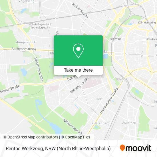 Карта Rentas Werkzeug