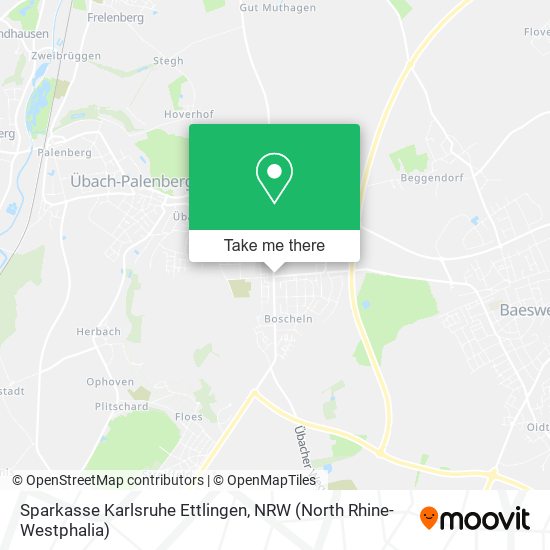 Sparkasse Karlsruhe Ettlingen map