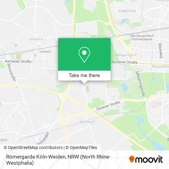 Карта Römergarde Köln-Weiden