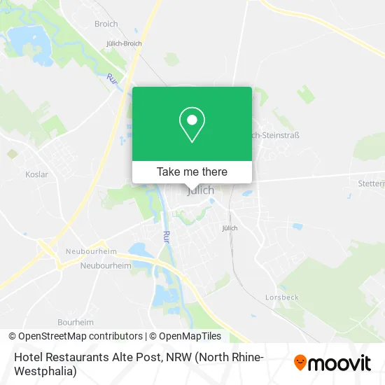 Карта Hotel Restaurants Alte Post