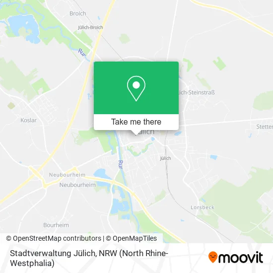 Карта Stadtverwaltung Jülich
