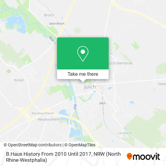 Карта B.Haus History From 2010 Until 2017