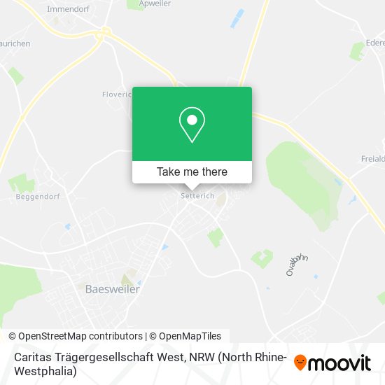 Caritas Trägergesellschaft West map