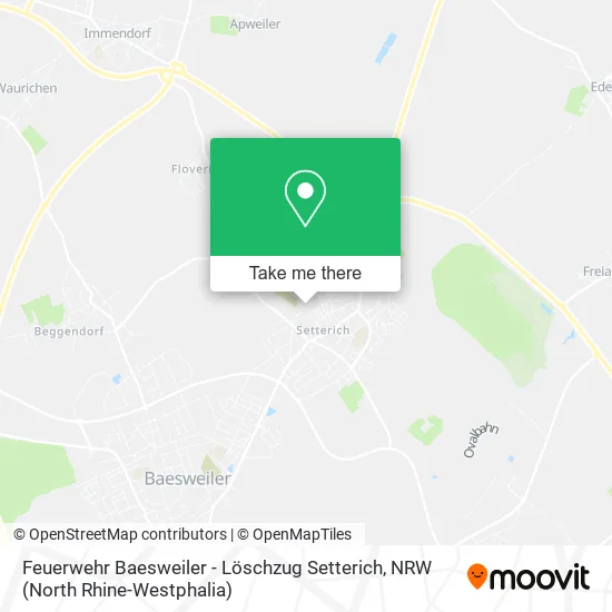 Карта Feuerwehr Baesweiler - Löschzug Setterich
