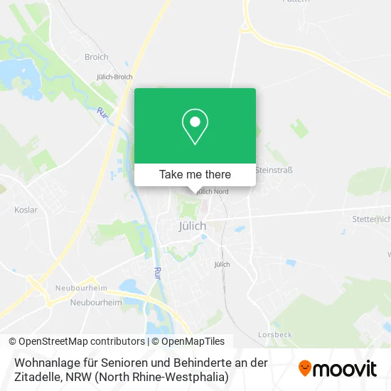 Карта Wohnanlage für Senioren und Behinderte an der Zitadelle
