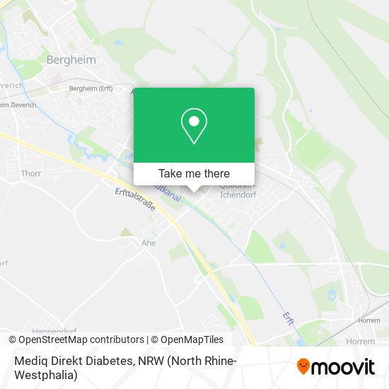 Mediq Direkt Diabetes map