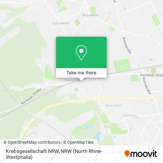 Карта Krebsgesellschaft NRW