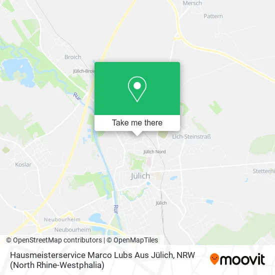 Карта Hausmeisterservice Marco Lubs Aus Jülich