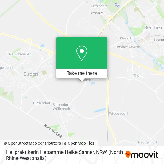 Карта Heilpraktikerin Hebamme Heike Sahner