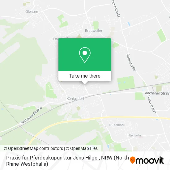 Карта Praxis für Pferdeakupunktur Jens Hilger