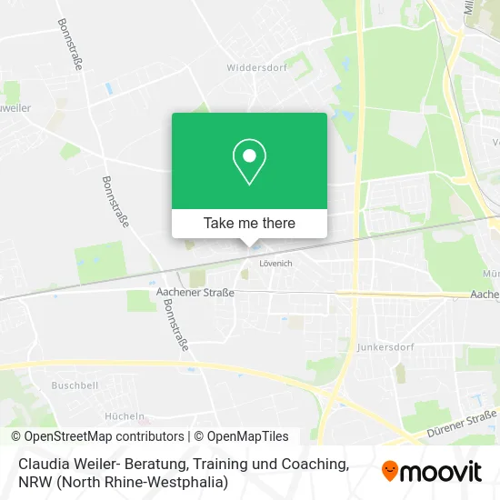 Карта Claudia Weiler- Beratung, Training und Coaching