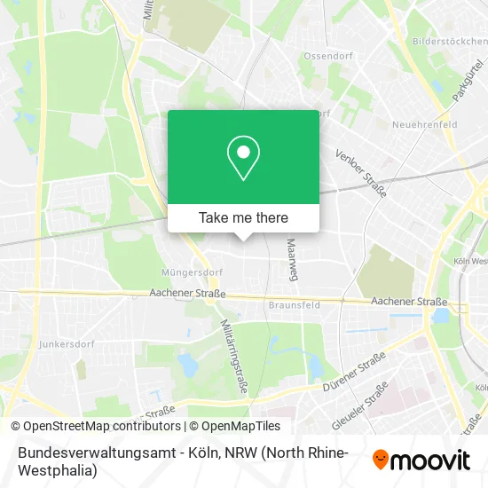 Карта Bundesverwaltungsamt - Köln