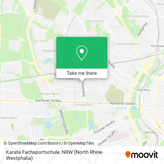 Karate Fachsportschule map