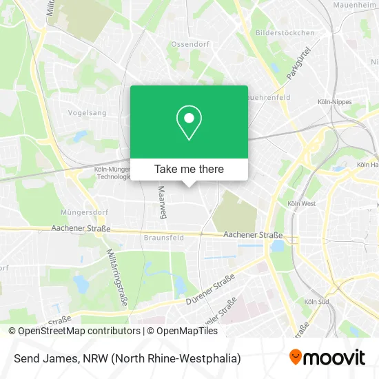 Карта Send James