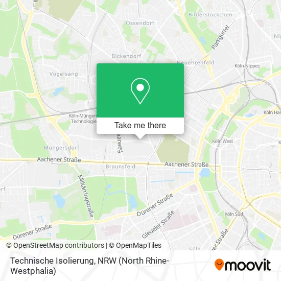 Карта Technische Isolierung