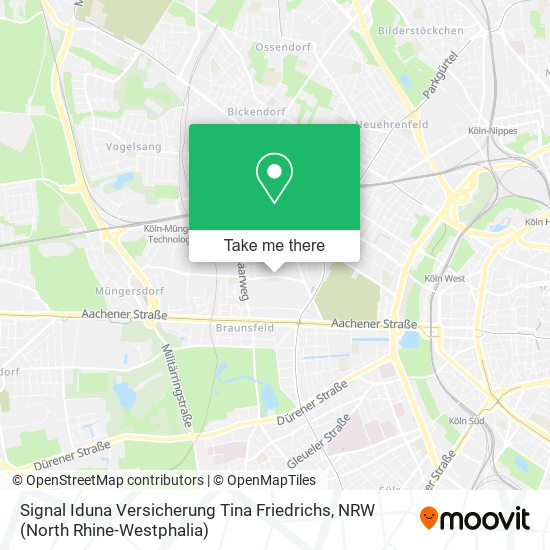 Signal Iduna Versicherung Tina Friedrichs map