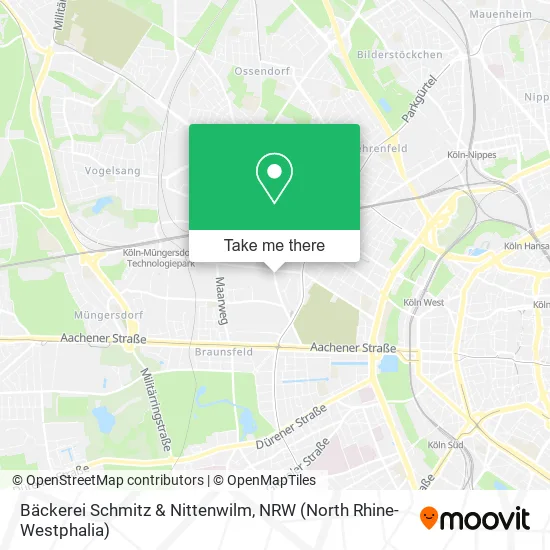 Карта Bäckerei Schmitz & Nittenwilm