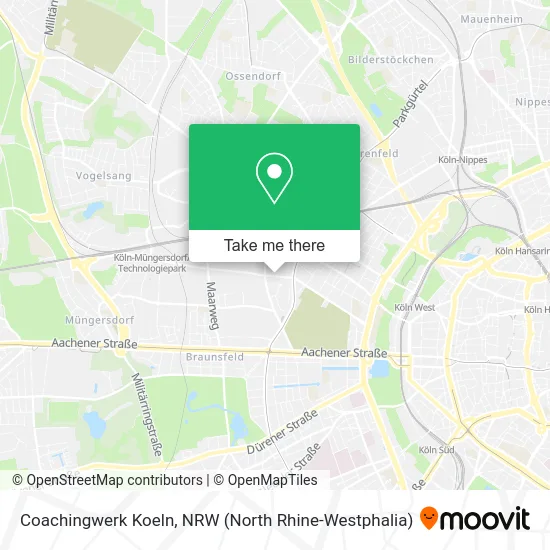 Карта Coachingwerk Koeln