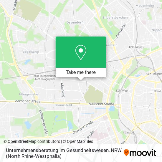Unternehmensberatung im Gesundheitswesen map