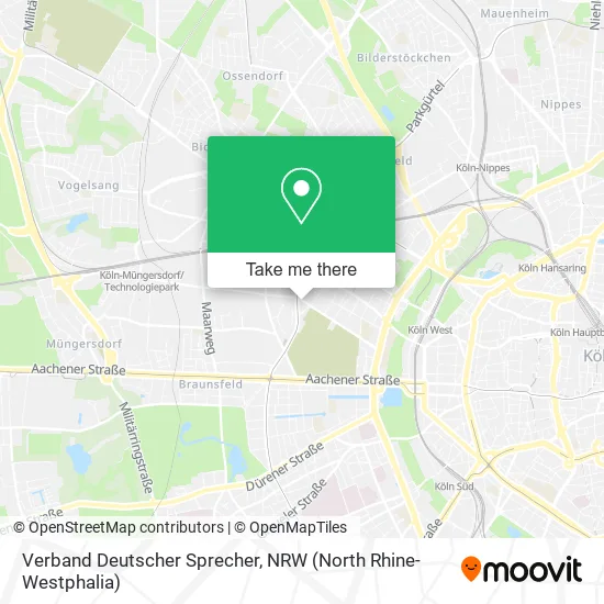 Карта Verband Deutscher Sprecher