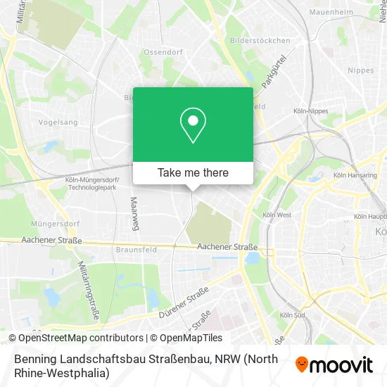 Карта Benning Landschaftsbau Straßenbau