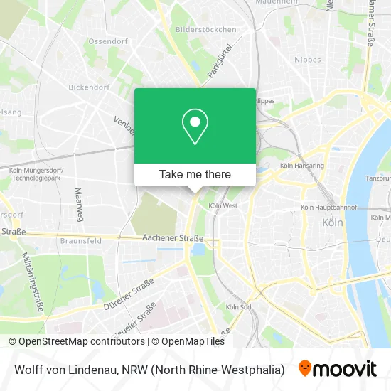 Карта Wolff von Lindenau