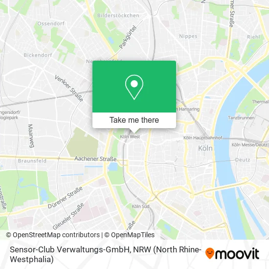 Карта Sensor-Club Verwaltungs-GmbH