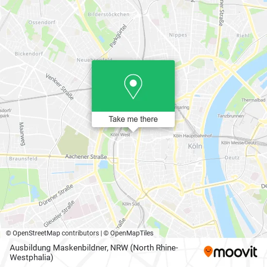 Карта Ausbildung Maskenbildner