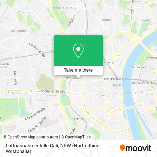 Lottoannahmestelle Cali map