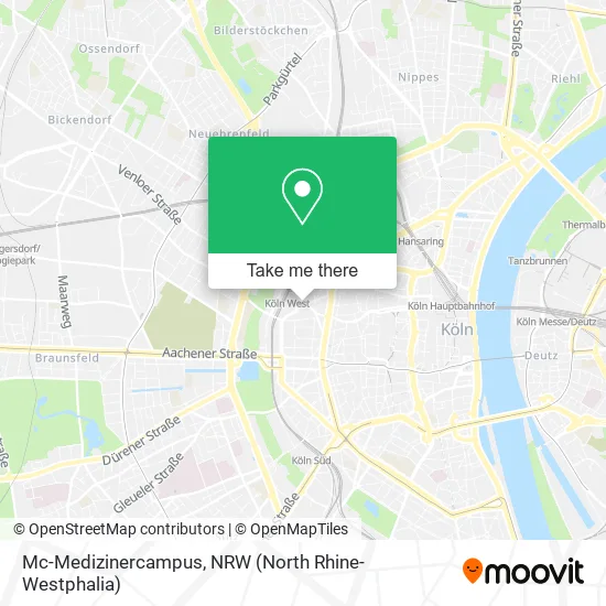 Карта Mc-Medizinercampus