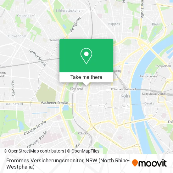 Карта Frommes Versicherungsmonitor