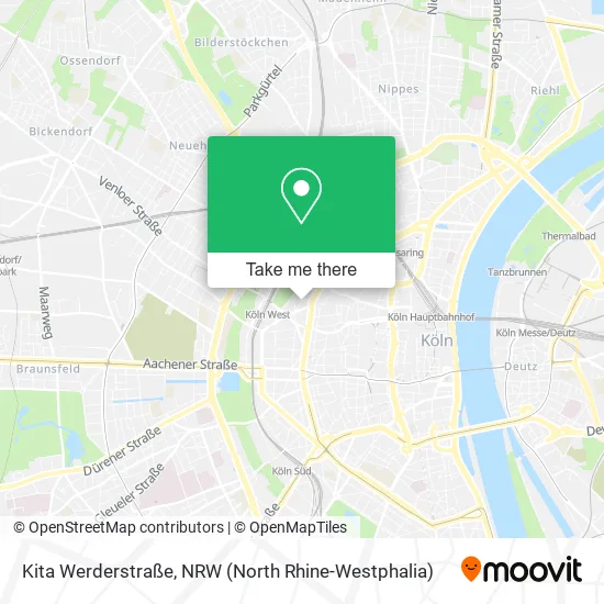 Карта Kita Werderstraße