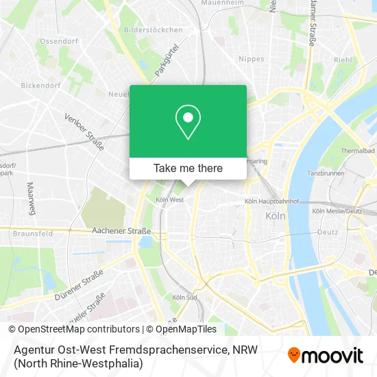 Карта Agentur Ost-West Fremdsprachenservice