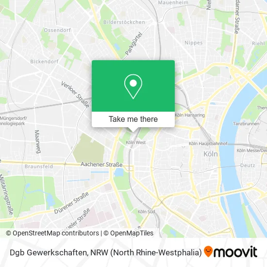 Dgb Gewerkschaften map