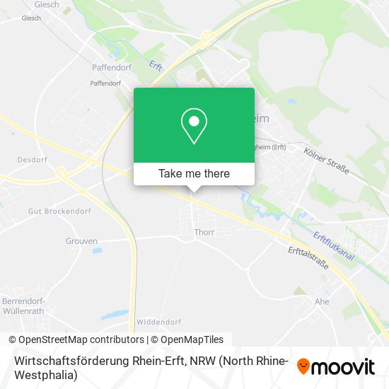 Wirtschaftsförderung Rhein-Erft map