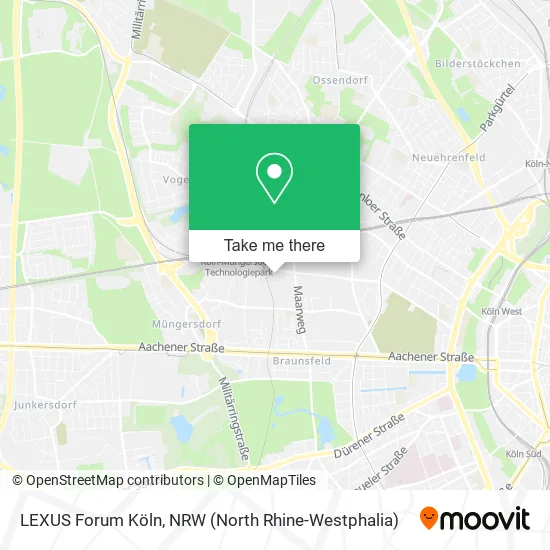 Карта LEXUS Forum Köln