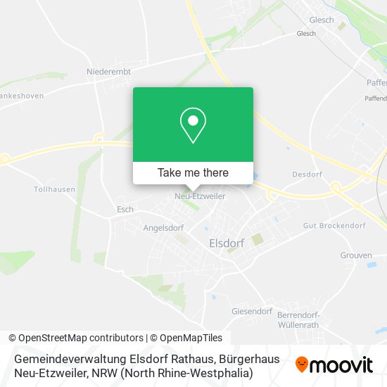 Gemeindeverwaltung Elsdorf Rathaus, Bürgerhaus Neu-Etzweiler map