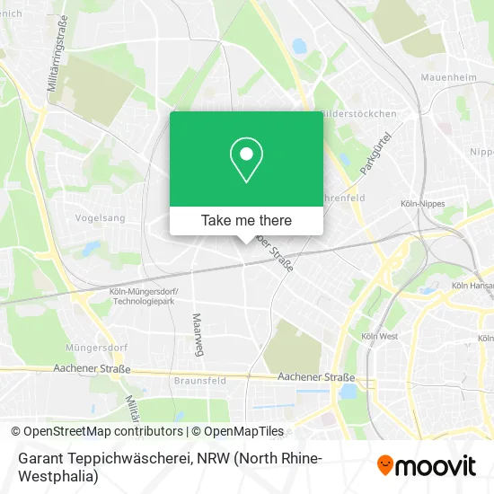 Карта Garant Teppichwäscherei