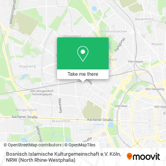Bosnisch Islamische Kulturgemeinschaft e.V. Köln map